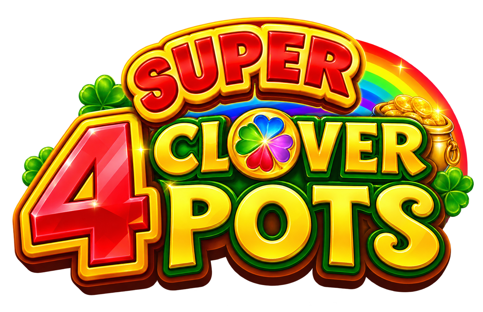 Logotipo de 4 Super Clover Pots